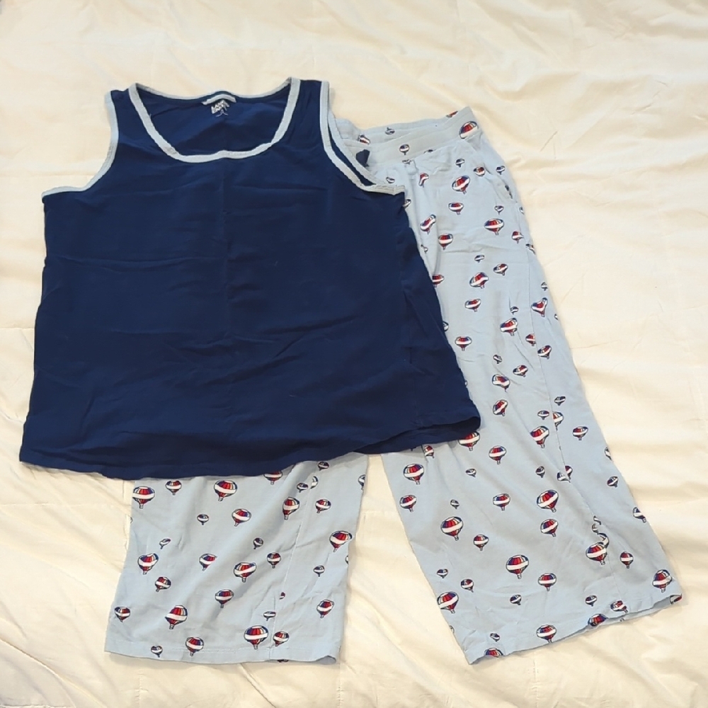 Pajamas Set - Navy and Light Blue